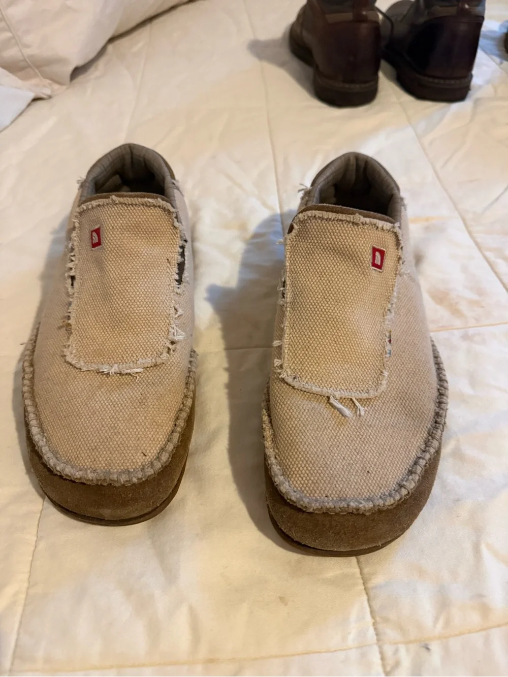 The North Face Men’s Slip-On Loafers in Beige and Brown